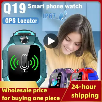 Lapsed Smart Watch 2G Sim-Kaardi LBS Tracker SOS Kaamera Lapsed Mobiiltelefoni Voice Chat Smartwatches Matemaatika Mängu Taskulamp