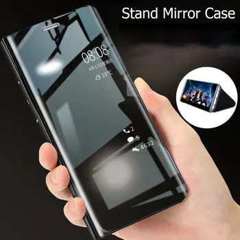 Luxury Smart Mirror Telefoni kate Apple iPhone13 12 11 Pro Max 6s 7 8 Plus SE 2020 XR, XS Max X XS toetada Klapp Protective case
