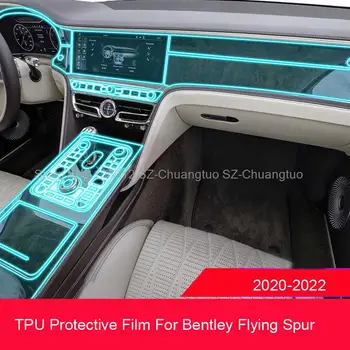 Läbipaistev TPU Kile Bentley Flying Spur 2020-2022 Auto Interjöör Keskse Kontrolli Käik Armatuurlaud Navigatsioonisüsteemid anti-scratch