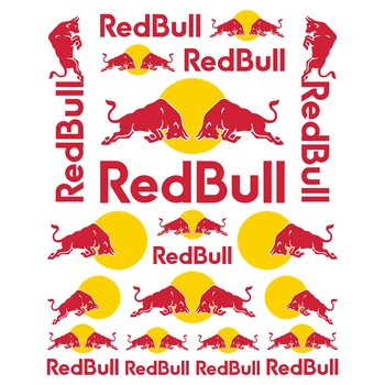 Mootorratta Red Bulli Kleepsud Logo Kiivri Tank Decal