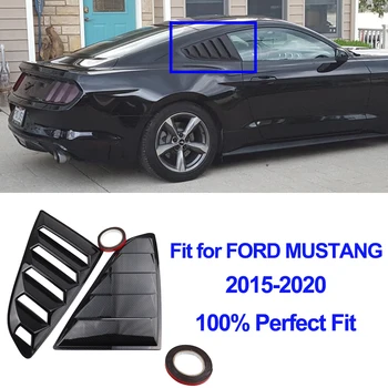 Paari ABS Pool Air Vent Kaas Ford Mustang 2015 -2017 Matt Must Läikiv Must Carbon Look
