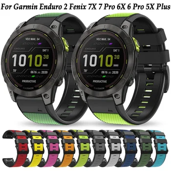 Quickfit Rihma Garmin 22mm 26mm Vaadata Enduro 2 Fenix 6 6X Pro 7 7X Pro 5 5X Pluss Smartwatch Käepaela Silikoon Käevõru Bänd