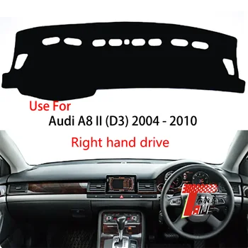 TAIJS tehase kõrge kvaliteediga anti-mustad Seemisnahast armatuurlaua kate Audi A8 2(D3) 2004-2010 Parempoolse rooliga hot müük