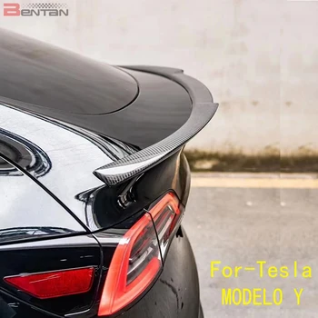 Tarvikud välisilme kaunistamiseks auto Tagumine klapp pakiruumi kate Sportlik tera süsinikkiust haljastatud jaoks Tesla HILISEM