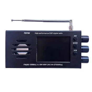 TEF86 High Performance DSP Digitaalne raadio Raadio 65-108Mhz FM Ja 144-27000Khz SW/MW/LW, Mille 3.2-Tolline LCD Ekraan, Vastupidav