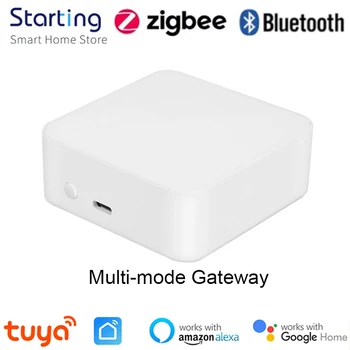 Tuya ZigBee Mitmemoodiline Gateway Bluetooth-Ühilduva Gateway Hub Arukas Kodu Smart Elu APP Kontrolli Töötab Alexa Google Kodu
