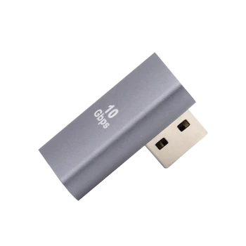 USB3.0 (Meeste ja Naiste Laiendamine Adapter Power Andmete Video 10Gbps Madalat Profiili, 90 Kraadi Paremale Kaldu Tüüp