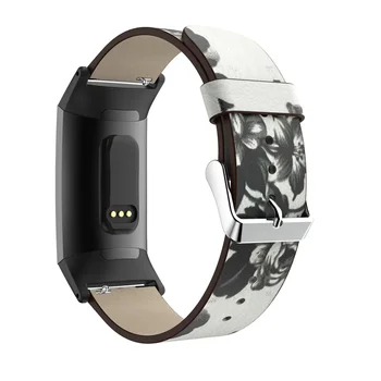 uus Ehtne Nahk Trükitud Rihma Fitbit Eest 3 Watchbands Tarvikud Käevõru Asendaja Fitbit Eest 3 Vaata bänd