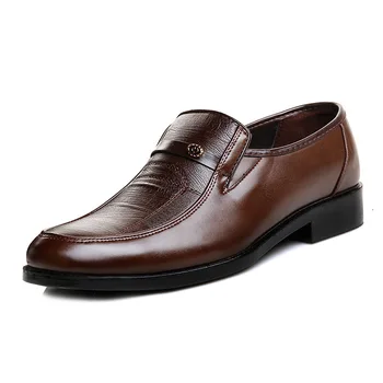 Uus meeste nahk kleit äri kingad meeste töö töö amet korter kingad Oxford hingav pool pulm kingad, vabaaja jalanõud
