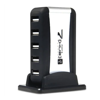 Vastupidav 7 Port Hi-Speed USB 2.0 Hub, 5V Kaasaskantav Mini Splitter Pesa Base-Adapteri Toide PC, Sülearvuti, Tablett