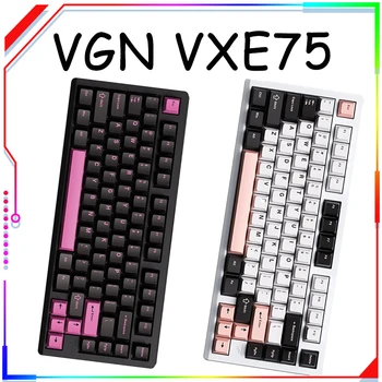 VGN VXE75 Juhtmeta Klaviatuur Bluetooth Mängude Kohandatud Mehaaniline Tihend CNC Hotswapp Rgb Klaviatuuri Sülearvuti Desktop Mac, Win